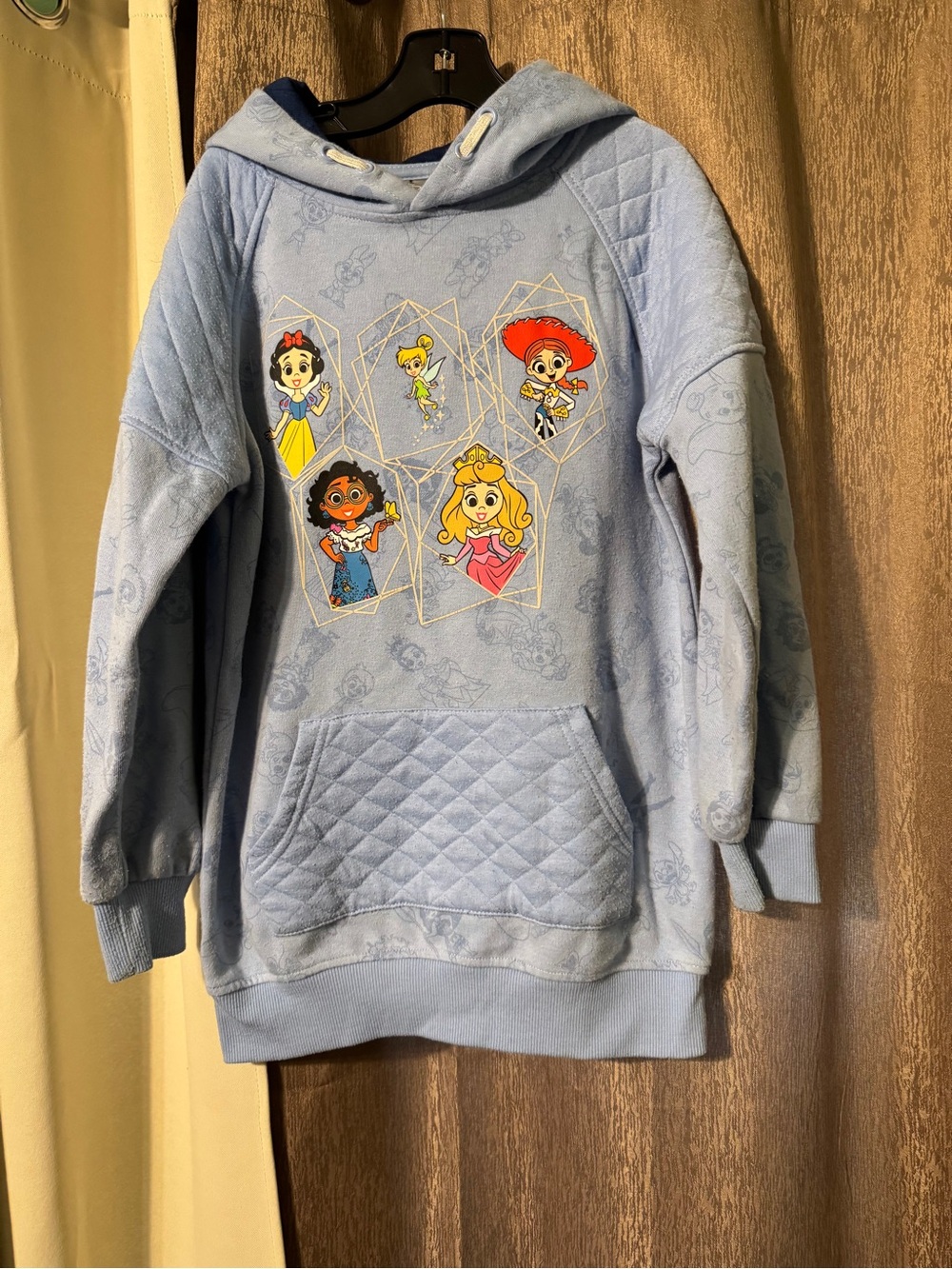 Disney 100 Snow White, Aurora, Tink, Jessie, Mirabel Sweatshirt Kids Size 8